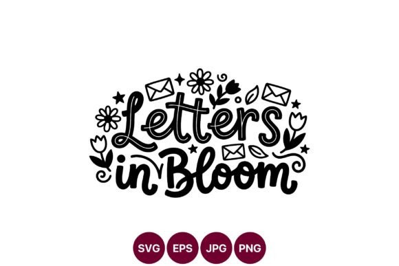 Letters in Bloom Graphics for Whimsical Branding
