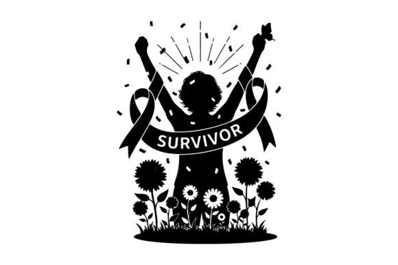 Survivor Silhouette Graphics for Festive Branding