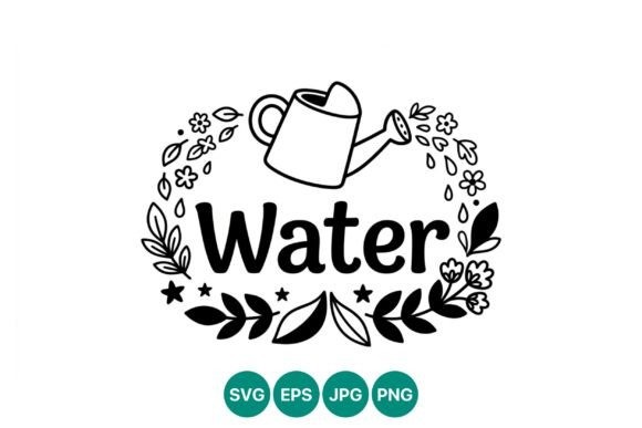 Watering Can Water Flowers Graphics